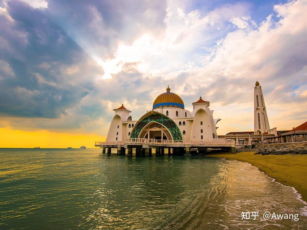 伊斯兰教:马六甲水上清真寺 伊斯兰教:马六甲水上清真寺