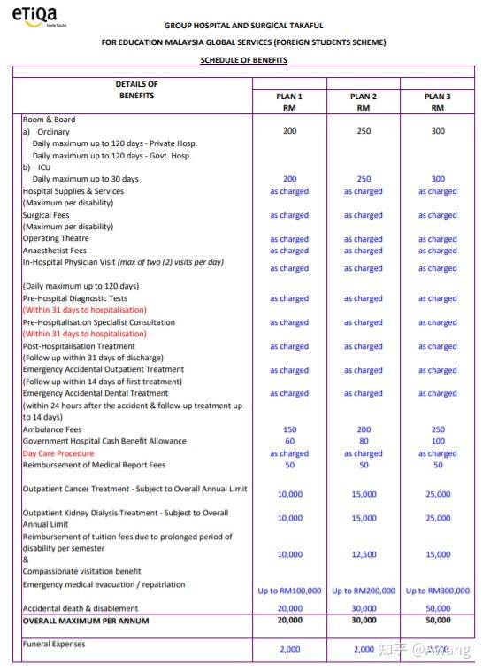 留学生医疗保险(eTIQA公司)报销明细 留学生医疗保险(eTIQA公司)报销明细